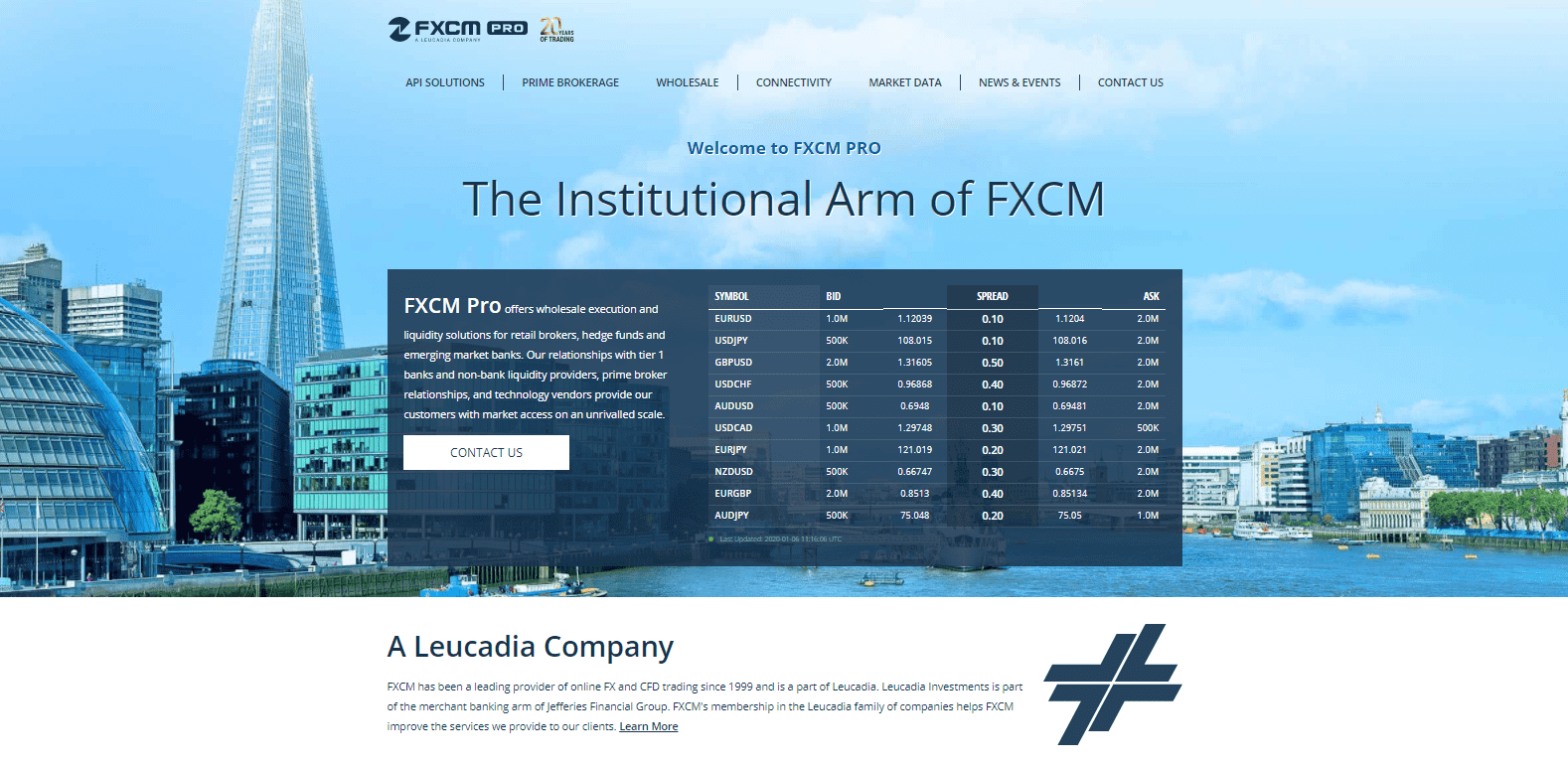 Trading istituzionale presso FXCM Trading istituzionale presso FXCM